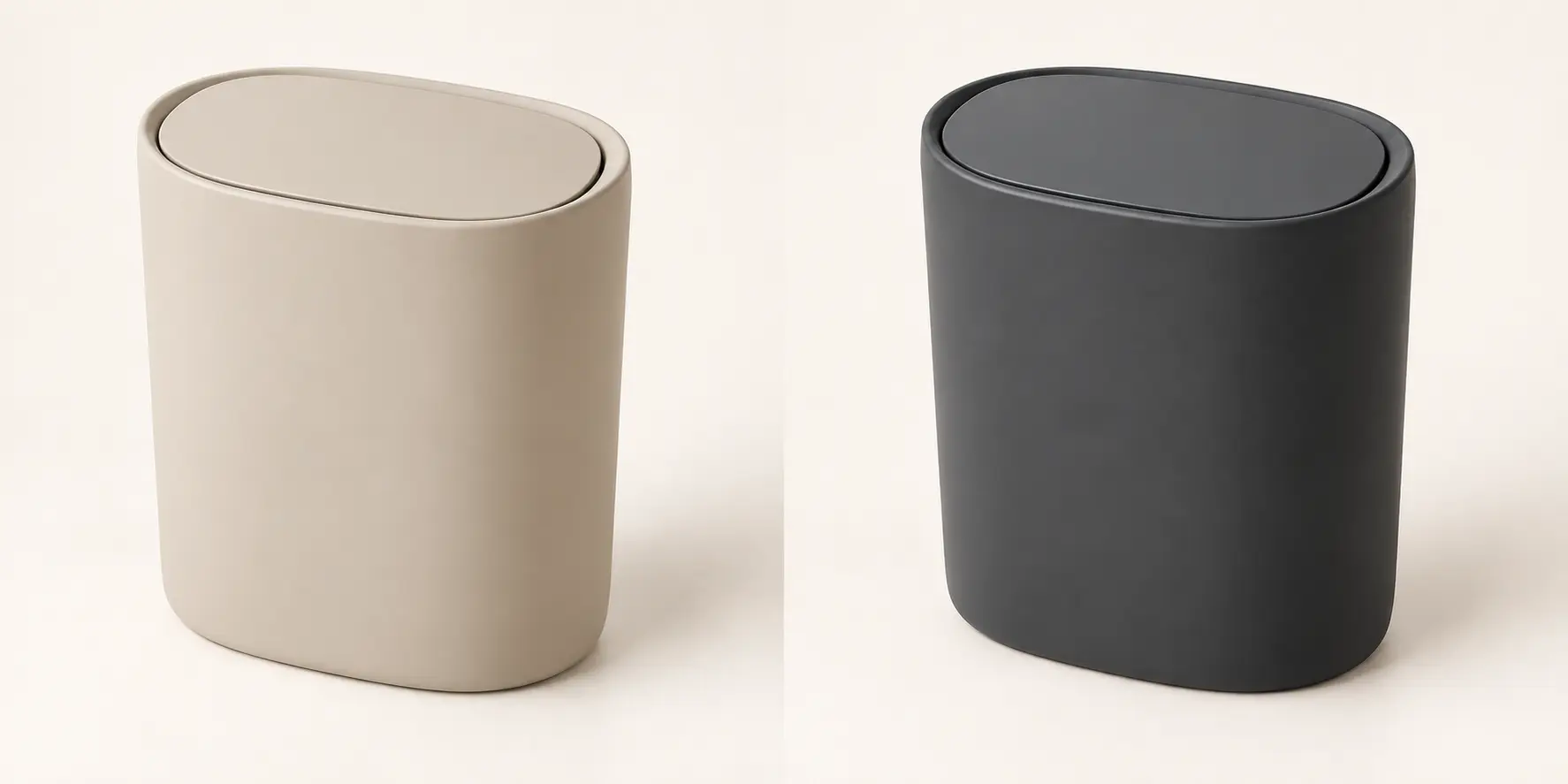 Pebble Desktop Bin in Sand